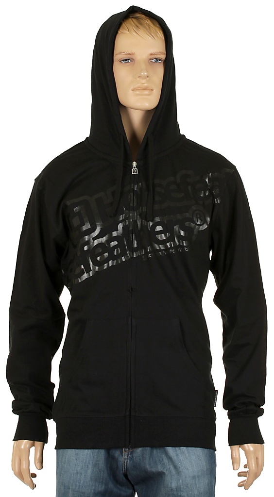 mikina Horsefeathers Metronome Zip - Black