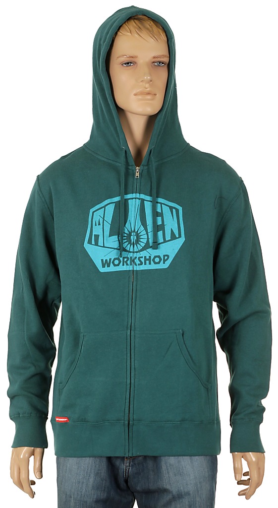 Alien Workshop OG Logo Zip Sweatshirt - Dark Teal