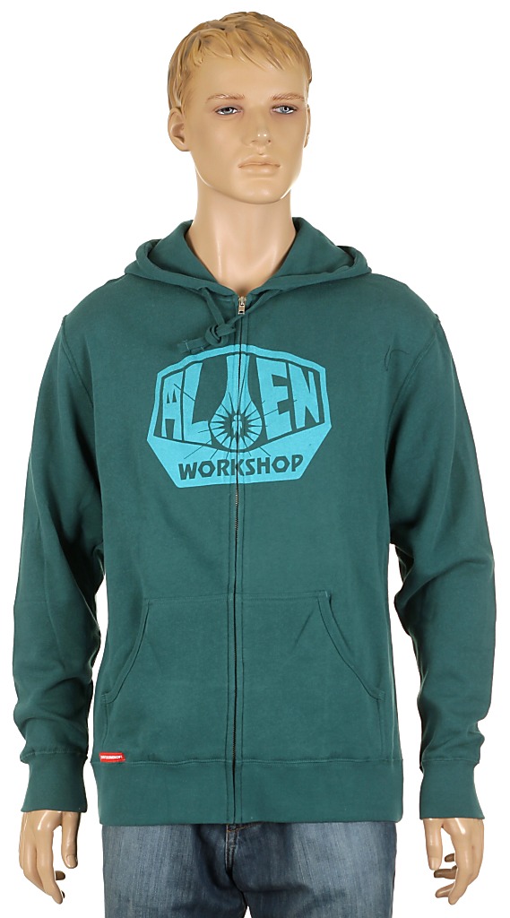 Alien Workshop OG Logo Zip Sweatshirt - Dark Teal