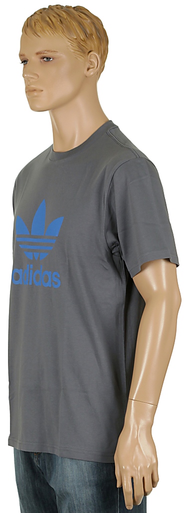koszulka trykotowa Adidas Adi Trefoil - Lead/Bluebird
