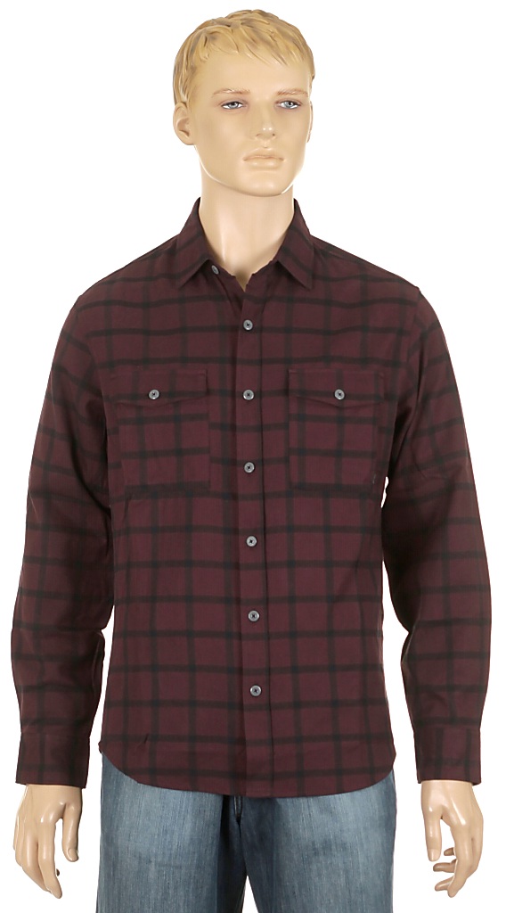košile Nike 6.0 Road Dog Flannel LS - 675/Deep Burgundy