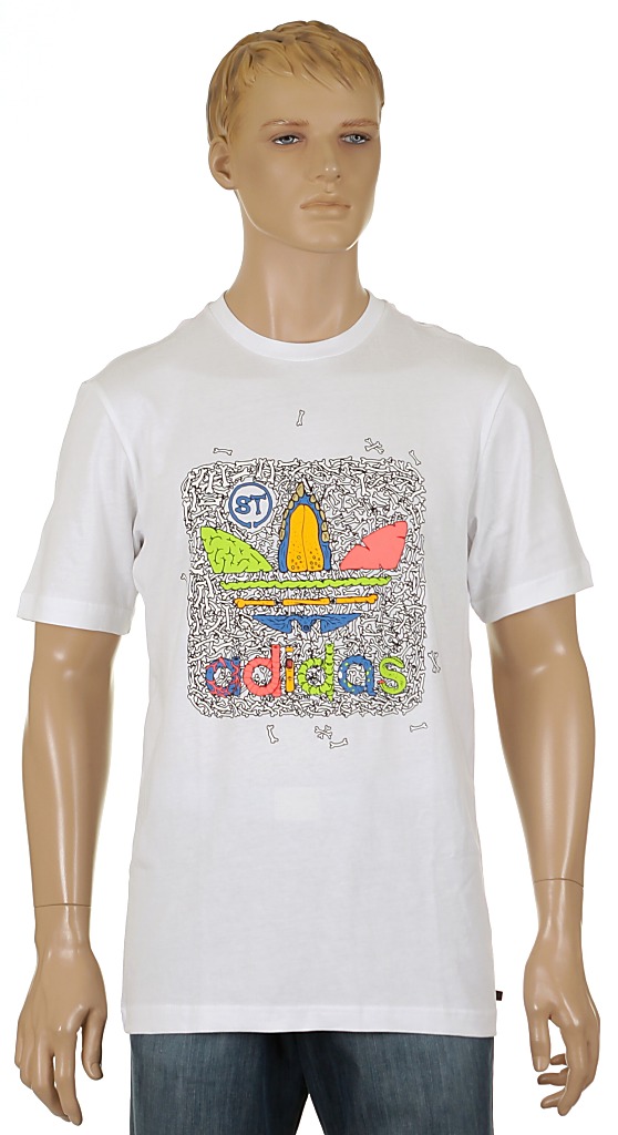 tričko Adidas ST Logo - White