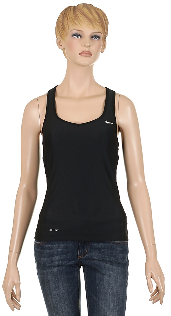 tielko Nike Victory Mesh Long Bra - 010/Black/White