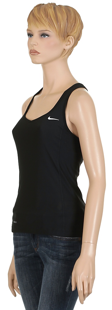 tielko Nike Victory Mesh Long Bra - 010/Black/White