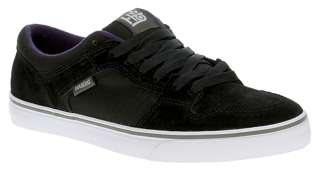 topánky Habitat Summit Low Vulc - Black/Eggplant