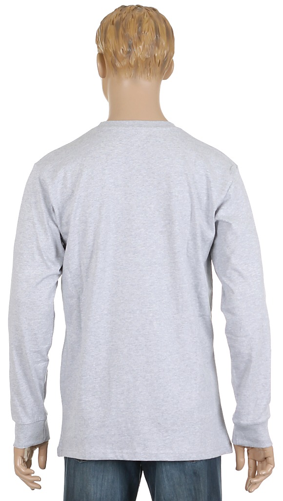 tričko DC Star Standard LS - Heather Gray/Purple Royal