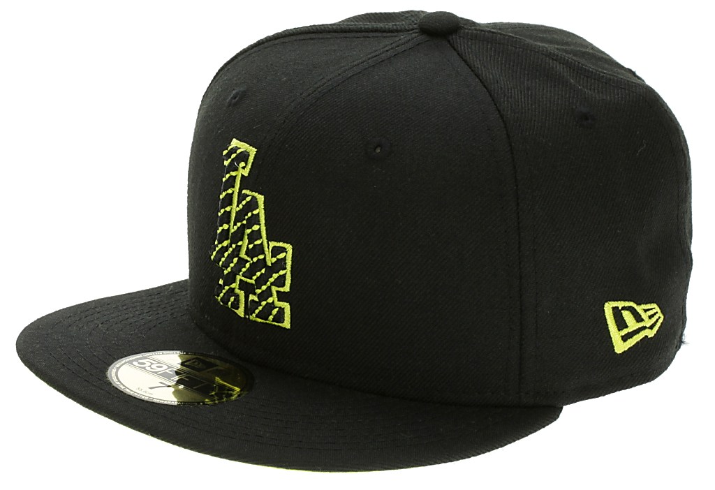 New Era 59F D-Front Los Angeles Dodgers cap - Black/Cyber Green