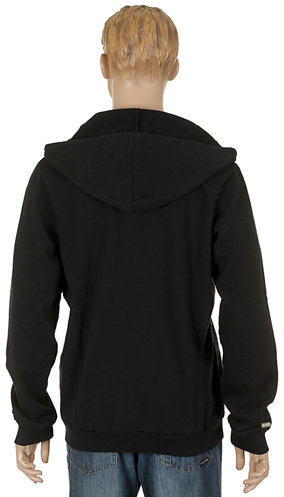 mikina Habitat Pod Stitch Zip - Black
