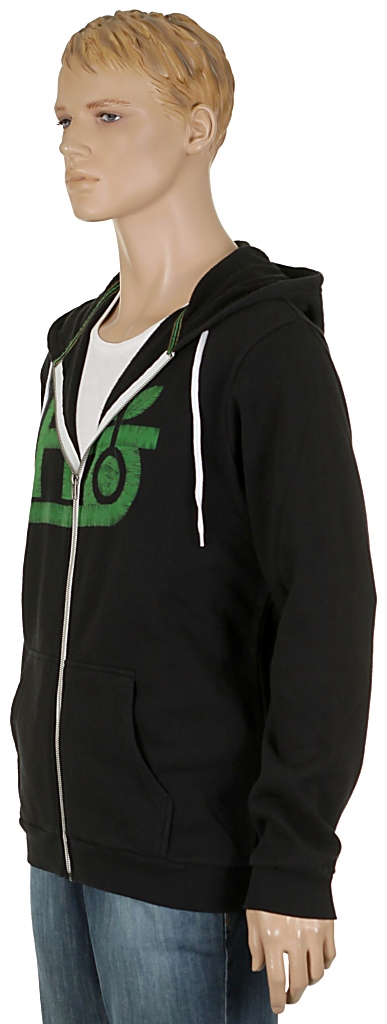 mikina Habitat Pod Stitch Zip - Black