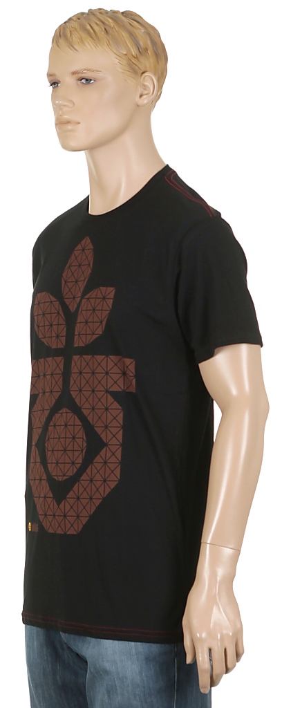 tričko Habitat Geo Pod Grid - Black