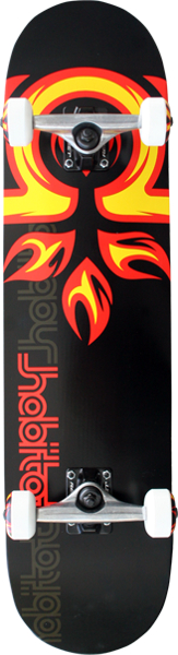 skateboard Habitat Arson Complete - Black/Red/Yellow