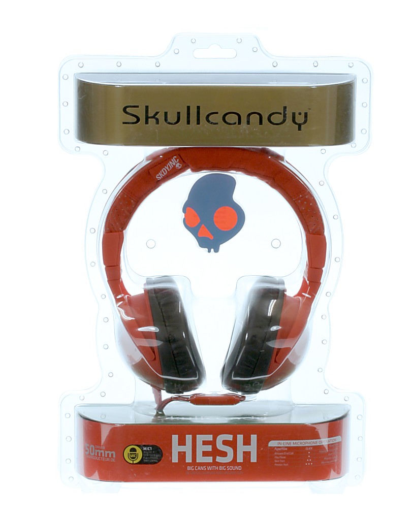 slúchadlá Skullcandy Hesh - Red w/Mic Ass