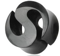 piercing Body Art 05PSM022 10/11/12 mm - Letter "S
