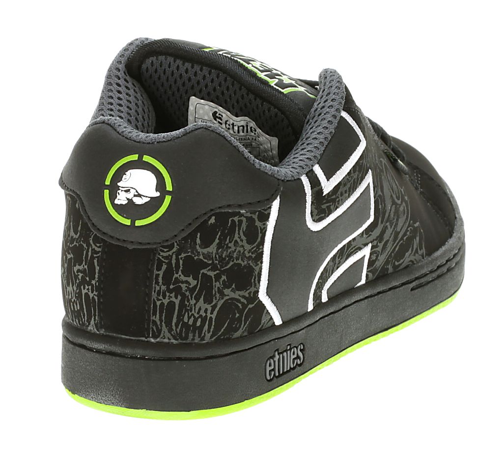 boty Etnies Metal Mulisha Fader NC - Black/Green/Black