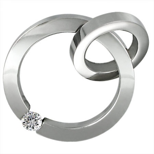 wisiorek 316L VPV030BA - Silver Circle
