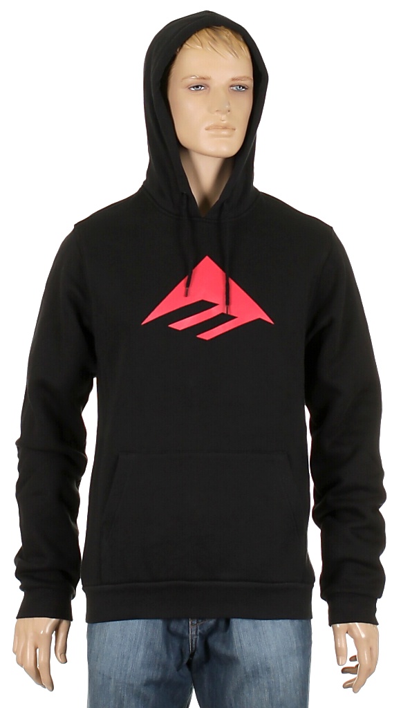 Emerica Triangle Solid Hoodie - Black/Red
