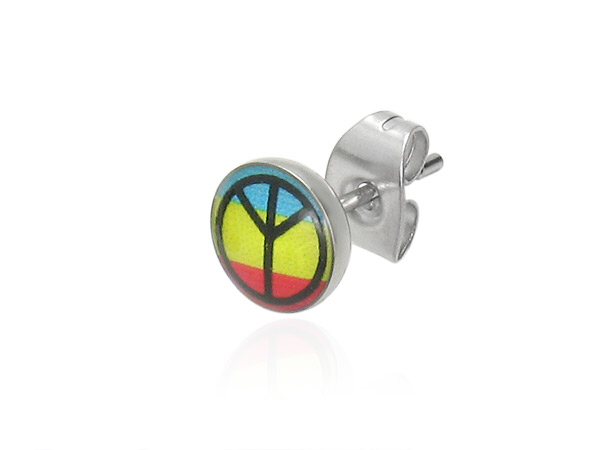 kolczyk 316L LEB003BA - Hippie