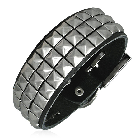 náramek 316L BBF394BA - Black/Silver
