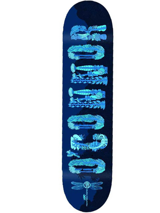 skateboard Habitat O'Connor Prehistoric - Blue