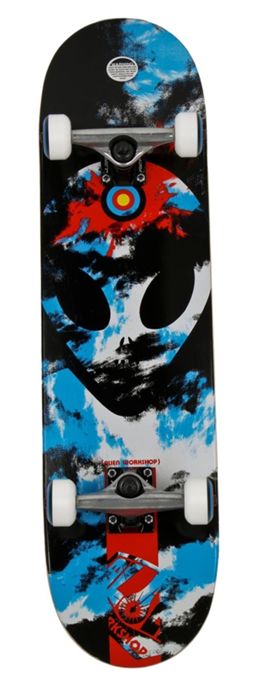 skateboard Alien Workshop Psychology Complete - Black/Blue/Red