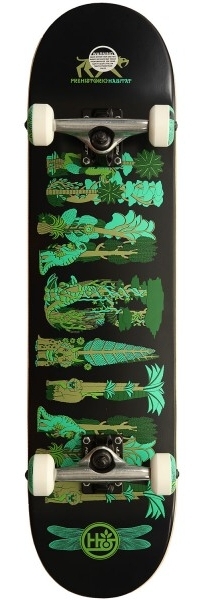skateboard Habitat Prehistoric Complete - Black/Green