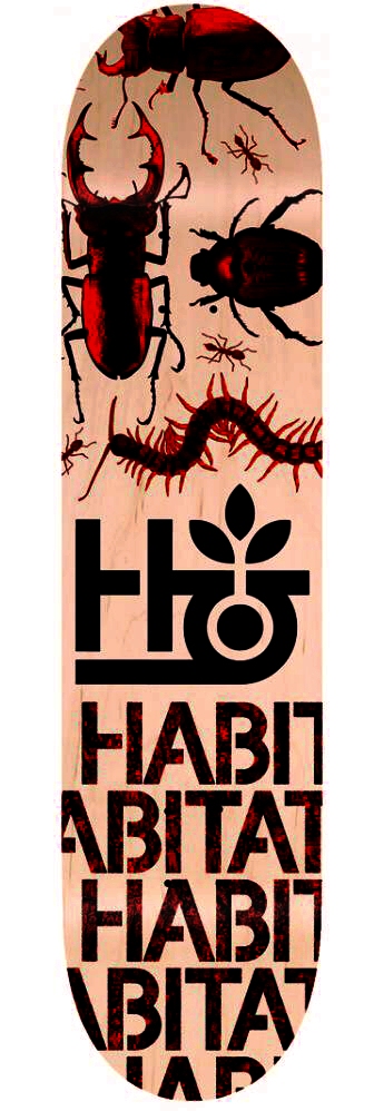 skateboard Habitat Insecta Large - Red