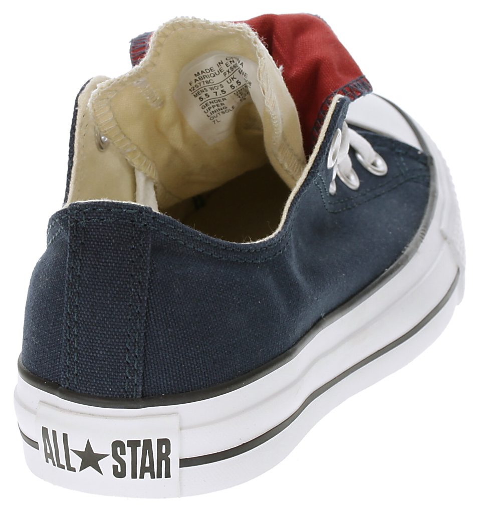 topánky Converse Chuck Taylor All Star Double Tongue OX - Dress Blue/Cinnabar