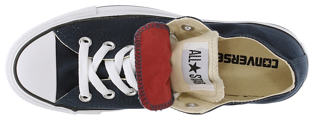 topánky Converse Chuck Taylor All Star Double Tongue OX - Dress Blue/Cinnabar