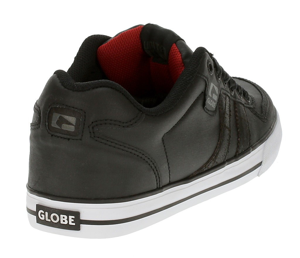 topánky Globe Encore 2 - Black Coated/Red