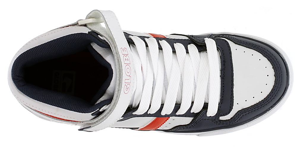 shoes Globe Superfly Vulcan - White/Red/Navy