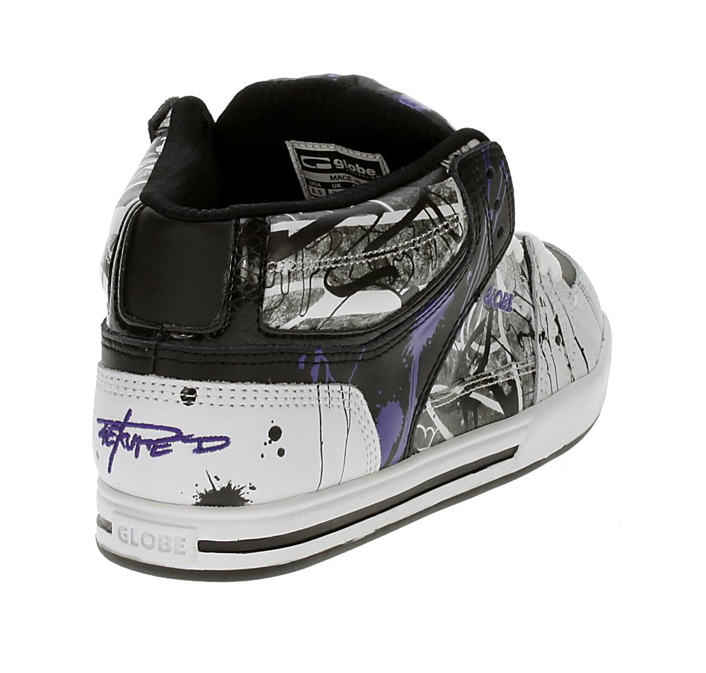 topánky Globe Mace High - Sekure D/White/Black/Purple