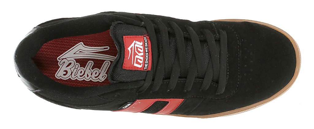 topánky Lakai Biebel 2 LK - Black/Red Suede