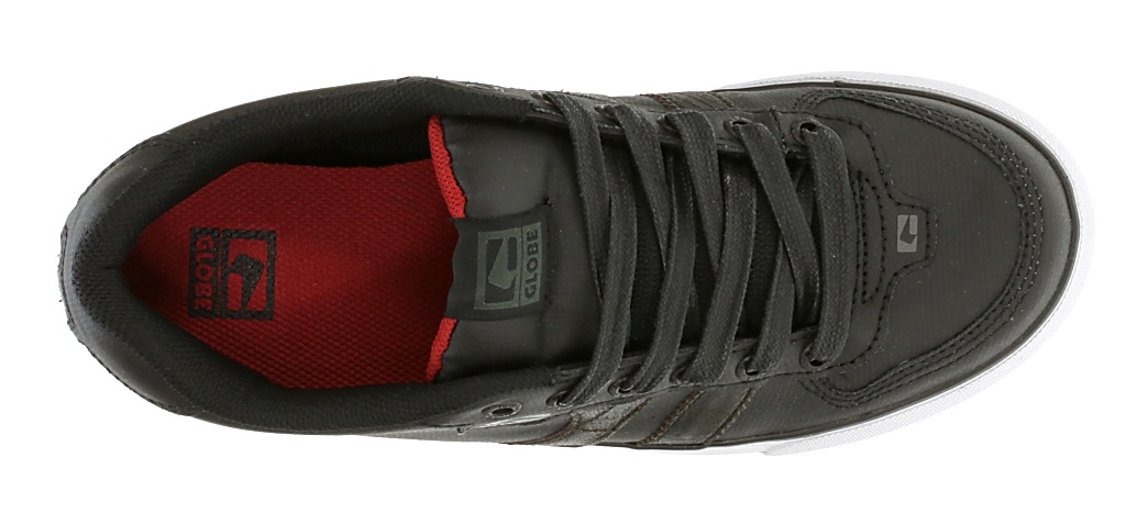 topánky Globe Encore 2 - Black Coated/Red