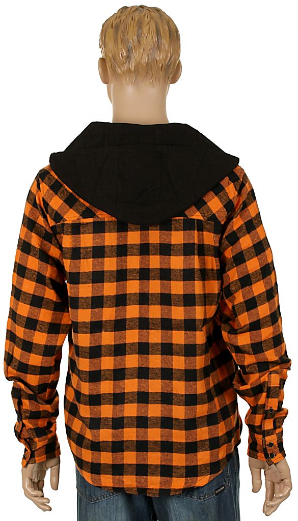 shirt Circa P-Ram LS - Orange/Black Plaid