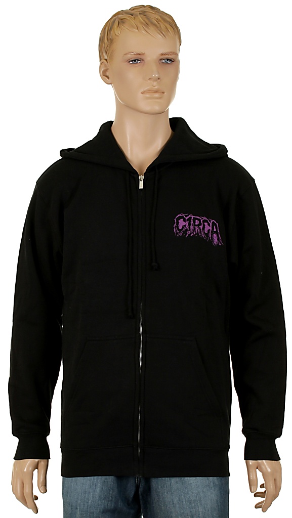 mikina Circa Sect Zip - Black