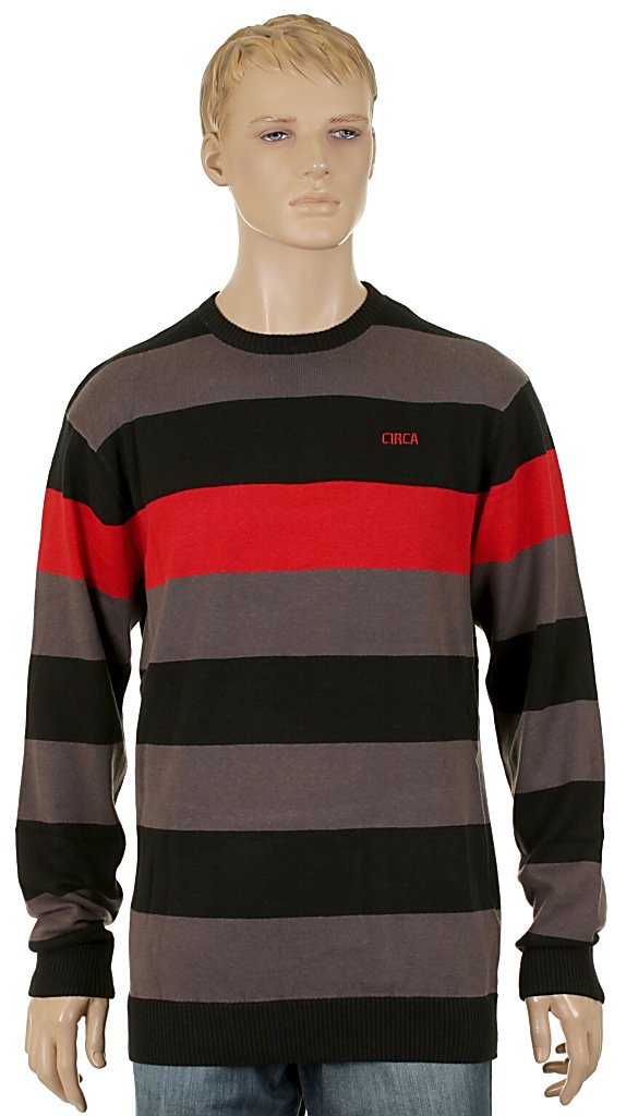 sveter Circa Fellers Stripe - Pompeian