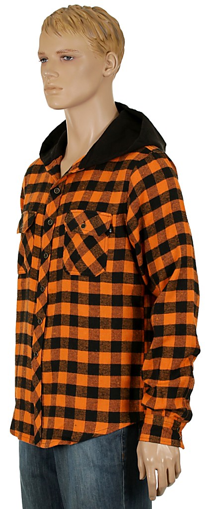 shirt Circa P-Ram LS - Orange/Black Plaid
