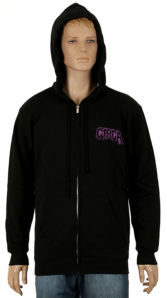 mikina Circa Sect Zip - Black