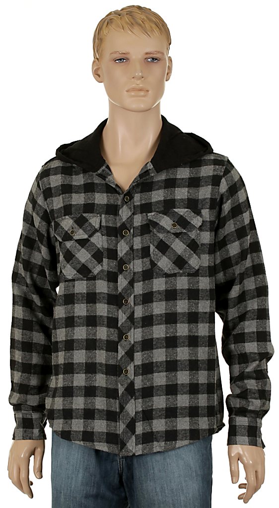 koszula Circa P-Ram LS - Gray/Black Plaid