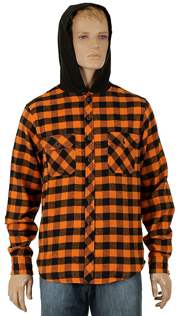 shirt Circa P-Ram LS - Orange/Black Plaid