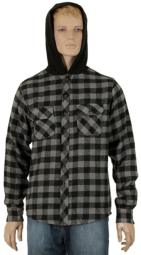 koszula Circa P-Ram LS - Gray/Black Plaid