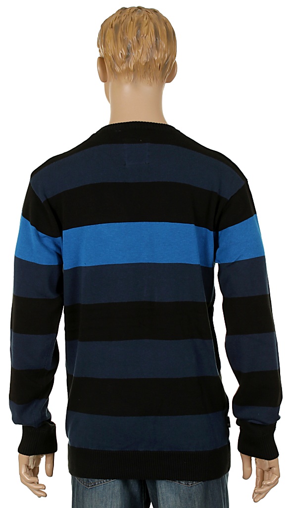 sveter Circa Division Stripe - Directoire Blue