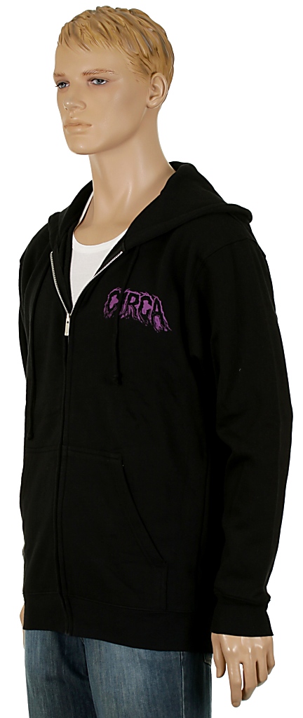 mikina Circa Sect Zip - Black