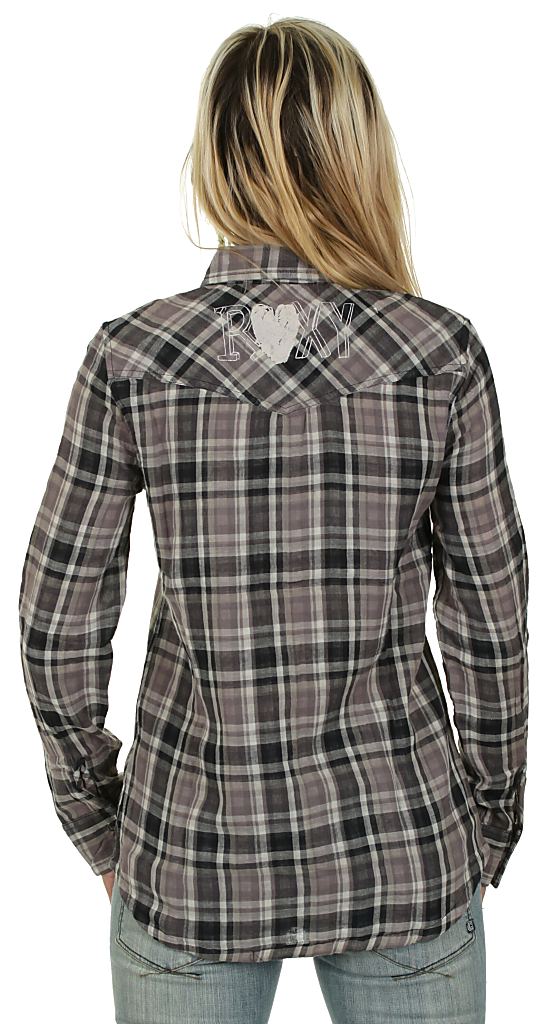 košile Roxy Flower Power LS - Funky Plaid True Black