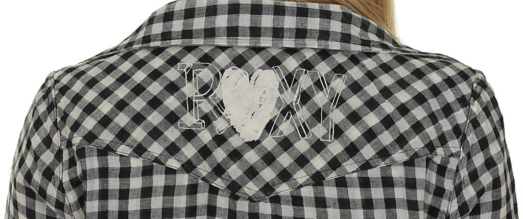 košile Roxy Flower Power LS - Funky Plaid True Black