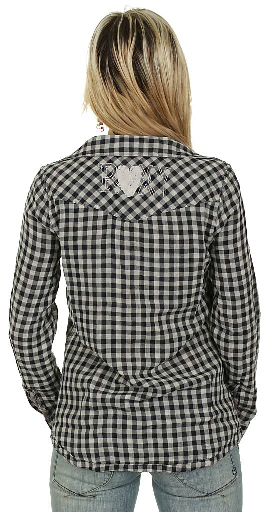 košile Roxy Flower Power LS - Funky Plaid True Black