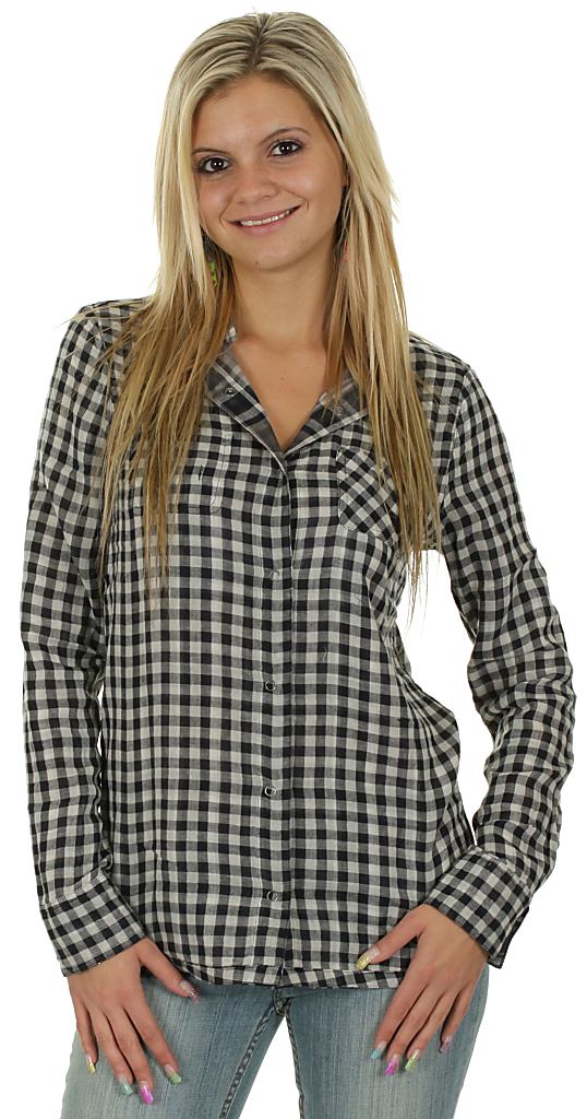 košile Roxy Flower Power LS - Funky Plaid True Black