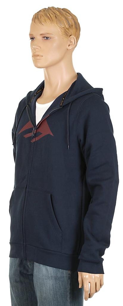 hoodie Emerica Triangle Solid Zip - Navy