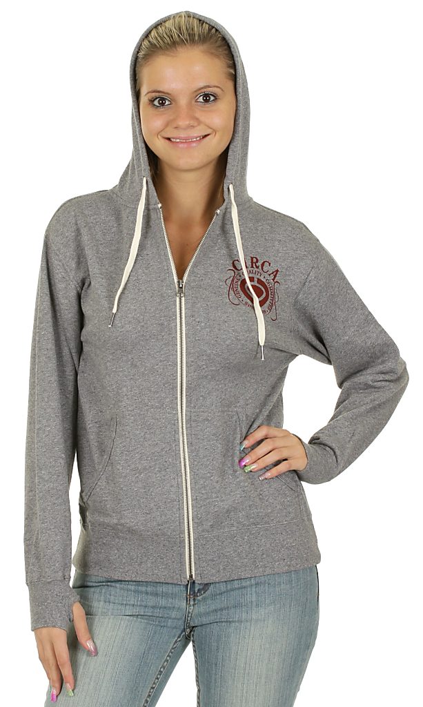 mikina Circa Genuine Icon Zip - Scan Gray