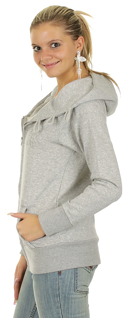 Etnies Sadie 2 Zip Hoodie - Gray/Heather